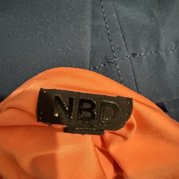 NBD Size Small Orange dress with a wrap front tie at the waist Spaghetti Strap - Picture 5 of 6